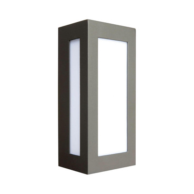 Eave IP44 Modern Box Wall Light - Charcoal