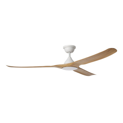 Tahiti 72-Inch IP66 White-Blackbutt DC Ceiling Fan