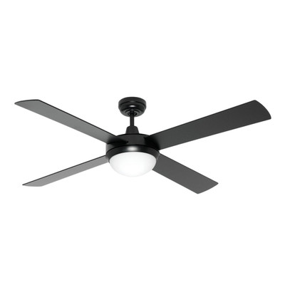 Caprice 52-Inch AC Ceiling Fan with B22 Light - Black