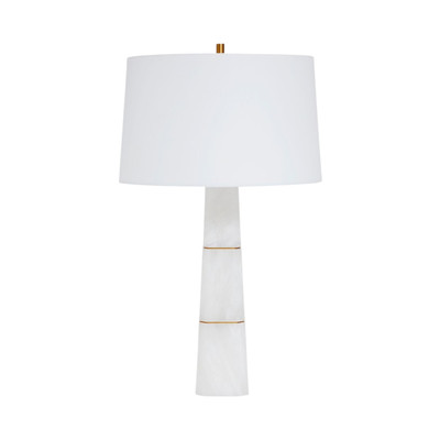 Vedra White Alabaster Base Classic Table Lamp