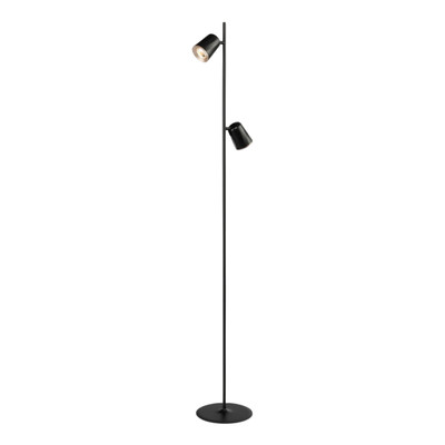 Kalla Twin Heads Black LED Floor Lamp