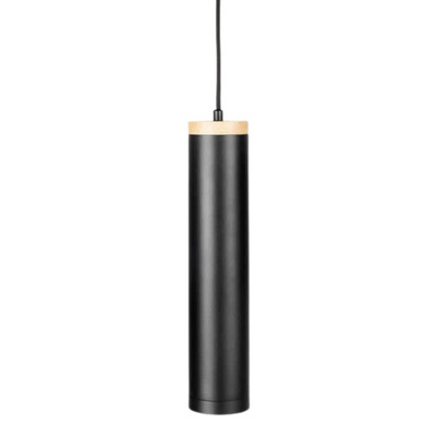 Luca Cylinder Minimalist Pendant Light - Black