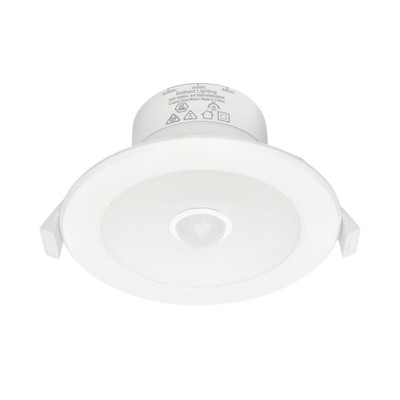 Lumascan II White IP44 3CCT LED Downlight with Sensor