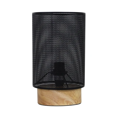 Beaconsfield Black Mesh Cylinder Table Lamp