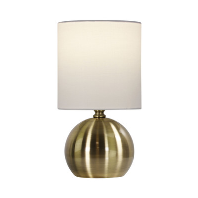 Maldon Antique Brass Metal Touch Table Lamp