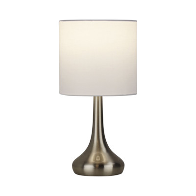 Matlock Brushed Chrome Metal Touch Table Lamp