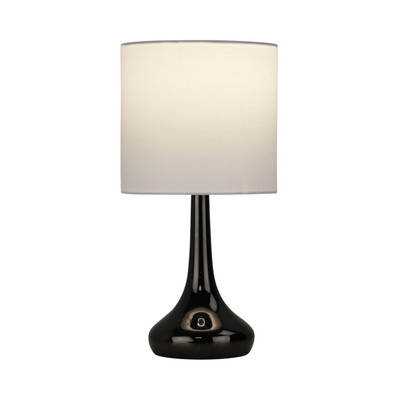 Matlock Gloss Gunmetal Metal Touch Table Lamp