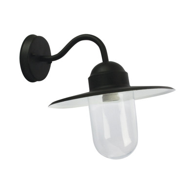 Newhaven IP44 Black Barn Wall Light
