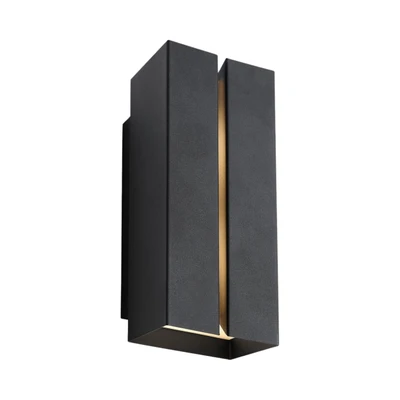Clarini IP54 Up and Down Wall Light - Seaside Black