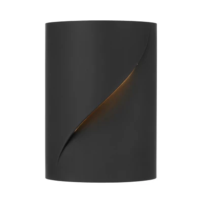 Culion Sculptural Curved Gypsum Wall Light - Black