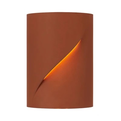 Culion Sculptural Curved Gypsum Wall Light - Terracotta