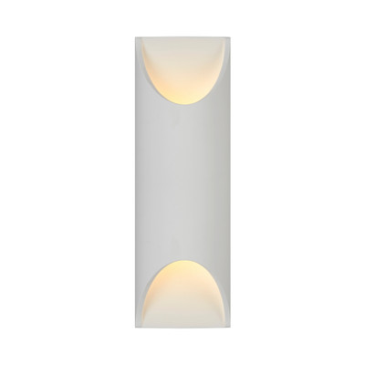 Mondovi Dual Light White Gypsum Wall Lamp