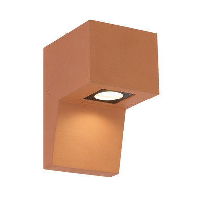 Trieste Matt Terracotta IP65 Gypsum Wall Light
