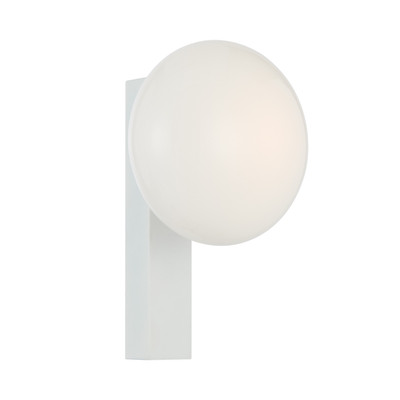 Valsesia Opal Glass White Touch Wall Light