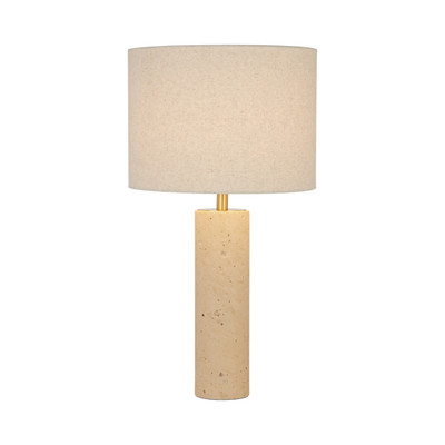 Lucapa Beige Travertine Modern Table Lamp