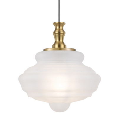 Suceava Frosted Glass Pendant Light - Gold