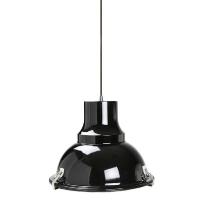 Aeolus Black Metal Bell Pendant Light