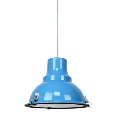Aeolus Light Blue Metal Bell Pendant Light