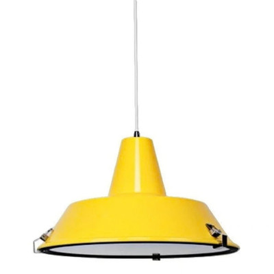 Aeson Luminous Yellow Truncated Metal Cone Pendant