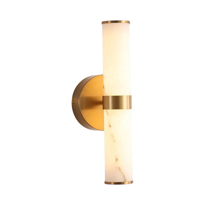 Ella IP54 Twin Light Gold LED Resin Wall Lamp