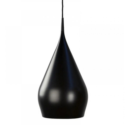 Eris Matt Black Metal Droplet Pendant Light