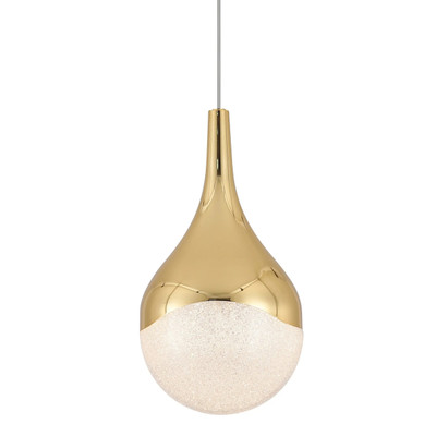 Giin Polished Gold Teardrop 3CCT LED Pendant