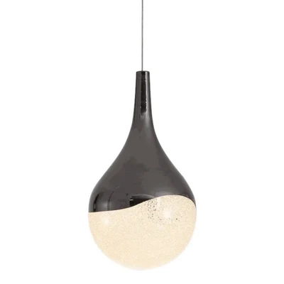 Giin Polished Gunmetal Teardrop 3CCT LED Pendant