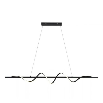 Willow Black Spiral Wave 3CCT LED Pendant
