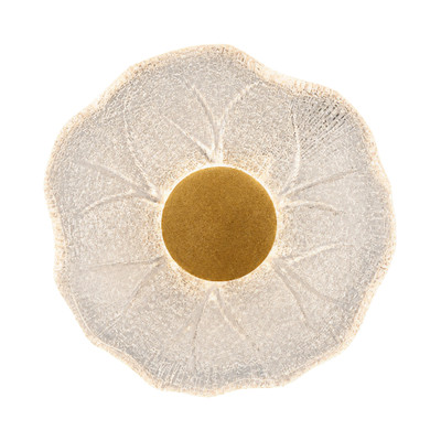 Ellon Glass Flower Gold LED Wall Light