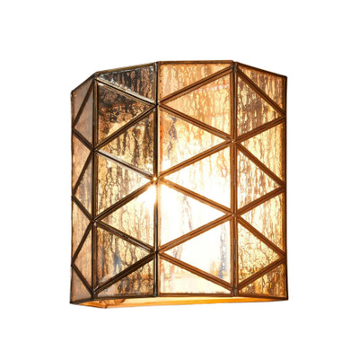 Butterworth Half Round Glass Wall Light