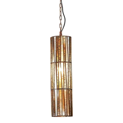 Cavalier Pipe Cylinder Grass Brass Pendant