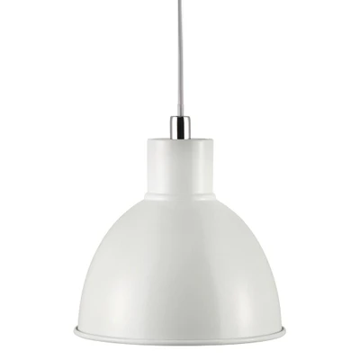 Poppy White Bell Dome Pendant Light