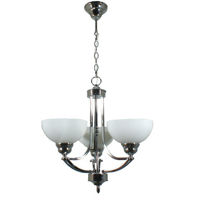 Houston 3 Light Chrome Pendant Chandelier