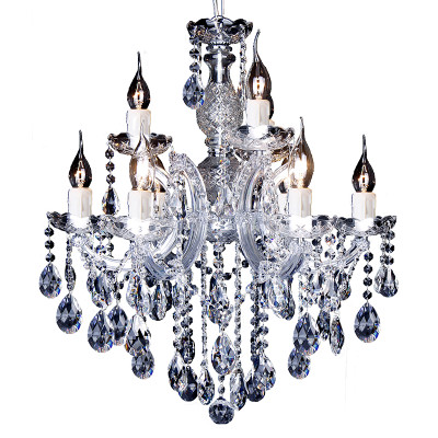 Zurich 9 Light Chrome Crystal Drops Chandelier