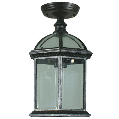 Station Exterior Antique Black Under Eave Light