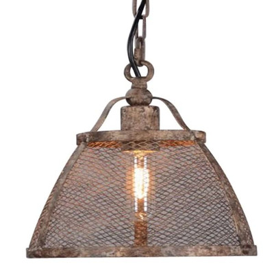 Sorrento Brown Rustic Pendant Light - Large 