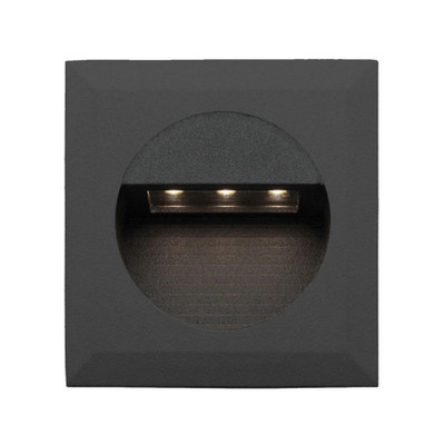 Bly Recessed Black LED Square Step Light