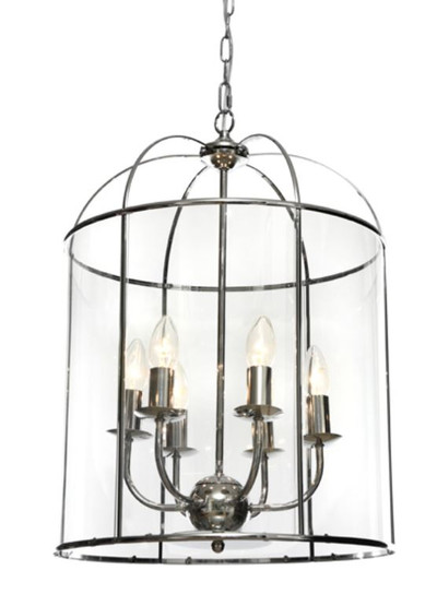 Coakley 6 Light  Chrome Curved Bell Pendant Light