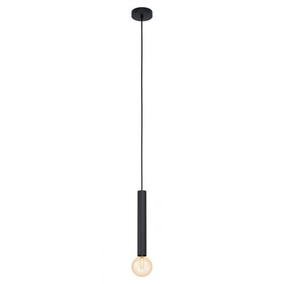 Cortenova Single Black Pipe Pendant Light