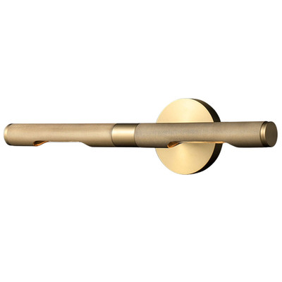 Brass Slim Round Tube Functional Picture Wall Light