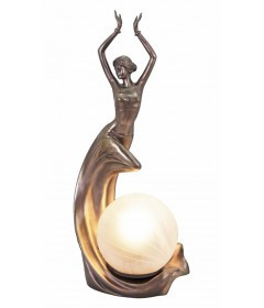 Dancing Lady Cold Cast Art Deco Lamp