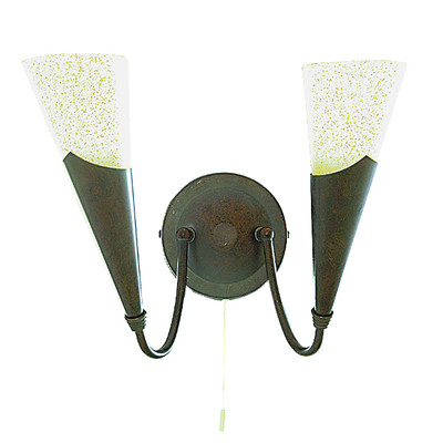 Gothic 2 Light Decorative Bronze Wall Light