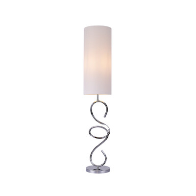 Zola Twist Chrome Floor Lamp