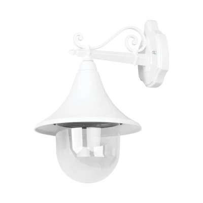 Moldova Moulded Acrylic White Straight Arm Outdoor Wall Light