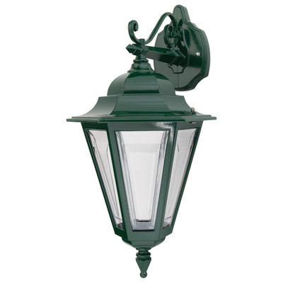 Tortona 2 Acrylic Green Downward Outdoor Lantern Wall Light