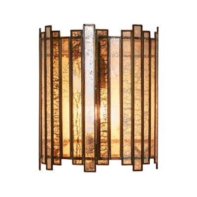 Marquis Antique Copper Half Round Wall Lamp