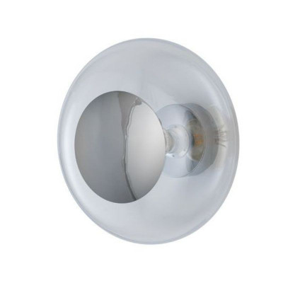 Horizon Clear Glass with Silver Ceiling/Wall Light