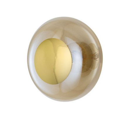 Horizon Golden Smoke Glass Ceiling Wall Light 