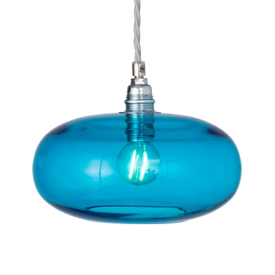 Horizon Pool Blue Glass Pendant Light - Small