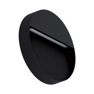 Zeke Pro Round Black Wall Light